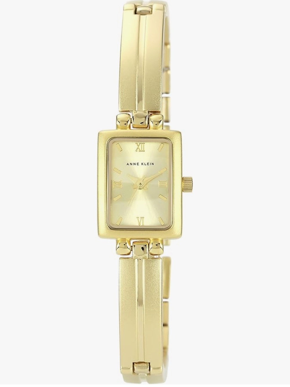 Anne Klein Two Gold-Tone Rectangular Bracelet Watch NWOB